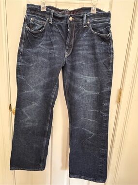 Decree Men's Faded Indigo Straight Jeans